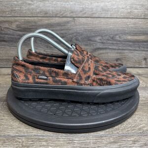 VANS Style 53 Leopard Brown/Black Shoes Loafers Casual Women's Shoes Size 8